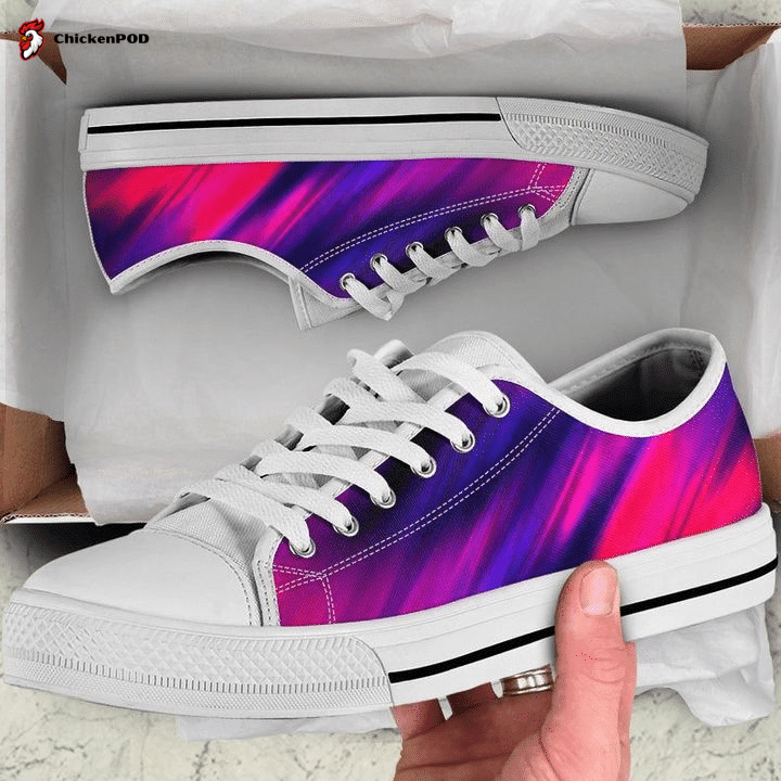 Pink Purple Abstract Art Low Top Shoes Gift For Men Women Pink Purple Abstract Art Low Top Shoes Gift For Men Women