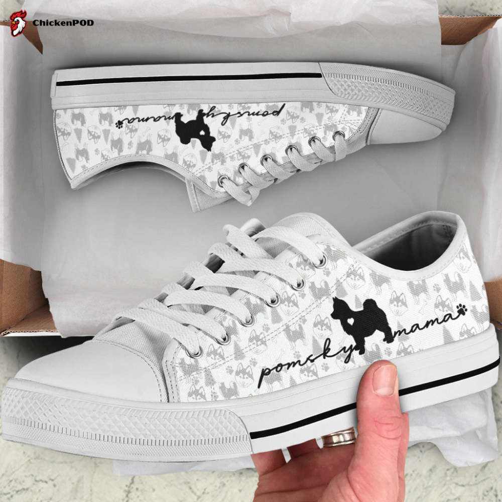 Pomsky Low Top Shoes Gift For Men Women Sneaker Pomsky Low Top Shoes Gift For Men Women Sneaker