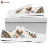 Dinosaur Cartoon Low Top Shoes Gift For Men Women