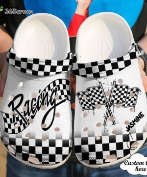 Racing Personalized Flag Unisex Clogs Clog Shoes Racing Personalized Flag Unisex Clogs Clog Shoes