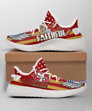San Francisco 49ers NFL Wings Yeezy Sneaker For Fans