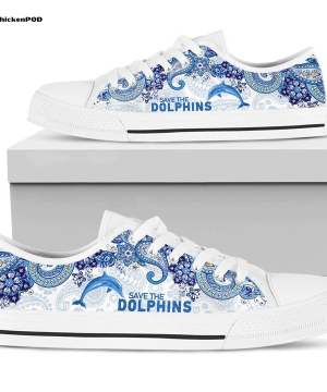 Save The Dolphins Low Top Shoes Gift for Men Women