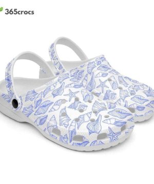 Sea Shells, Corn Flower Blue, Retro Geo 1970 Groovy Hippie Cool Natural World Nature Sea Life Fishes Shells Unisex Clogs Clog Shoes 4 Sea Shells, Corn Flower Blue, Retro Geo 1970 Groovy Hippie Cool Natural World Nature Sea Life Fishes Shells Unisex Clogs Clog Shoes 3