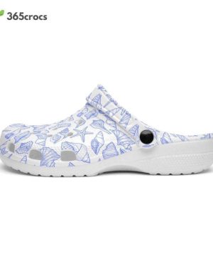 Sea Shells, Corn Flower Blue, Retro Geo 1970 Groovy Hippie Cool Natural World Nature Sea Life Fishes Shells Unisex Clogs Clog Shoes 6 Sea Shells, Corn Flower Blue, Retro Geo 1970 Groovy Hippie Cool Natural World Nature Sea Life Fishes Shells Unisex Clogs Clog Shoes 5
