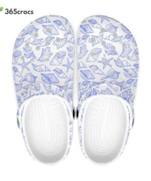 Sea Shells, Corn Flower Blue, Retro Geo 1970 Groovy Hippie Cool Natural World Nature Sea Life Fishes Shells Unisex Clogs Clog Shoes 8 Sea Shells, Corn Flower Blue, Retro Geo 1970 Groovy Hippie Cool Natural World Nature Sea Life Fishes Shells Unisex Clogs Clog Shoes 7