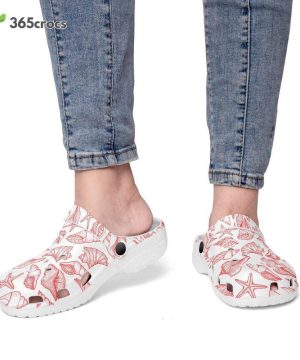 Sea Shells, Pastel Peach, Retro Geo 1970 Groovy Hippie Cool Natural World Nature Sea Life Fishes Shells Unisex Clogs Clog Shoes 12 Sea Shells, Pastel Peach, Retro Geo 1970 Groovy Hippie Cool Natural World Nature Sea Life Fishes Shells Unisex Clogs Clog Shoes 11