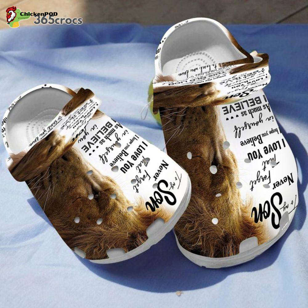 To My Son Lion Family Wild Animal I Hope You Believe In Yourself Love Dad Unisex Clogs Clog Shoes To My Son Lion Family Wild Animal I Hope You Believe In Yourself Love Dad Unisex Clogs Clog Shoes
