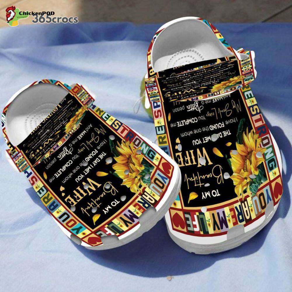 To My Wife Inspired Quote Sunflower My Soul Loves You Complete Me Unisex Clogs Clog Shoes To My Wife Inspired Quote Sunflower My Soul Loves You Complete Me Unisex Clogs Clog Shoes