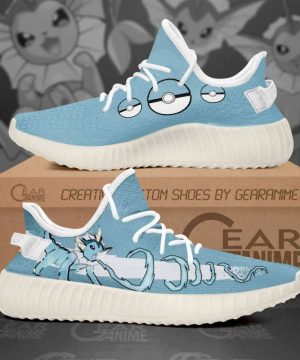Vaporeon Shoes Pokemon Custom Anime Yeezy Sneaker For Men Women Fans 3
