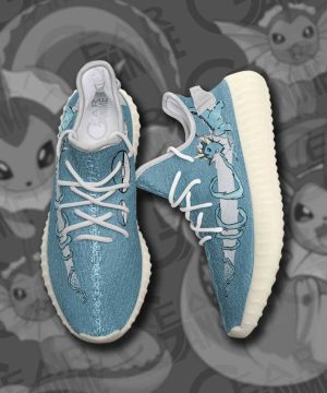 Vaporeon Shoes Pokemon Custom Anime Yeezy Sneaker For Men Women Fans 5