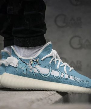 Vaporeon Shoes Pokemon Custom Anime Yeezy Sneaker For Men Women Fans 9