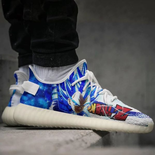 Vegeta Saiyan Blue Shoes Dragon Ball Perfect Gift For Dbz Fan Yeezy Sneaker For Fans