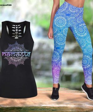 Yoga Namaste Unisex Leggings And Tank Top
