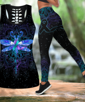 Your Life Matters Dragonfly Ribbon Suicide Prevention Awareness All Over Printed Combo Legging Tanktop Fan Gifts